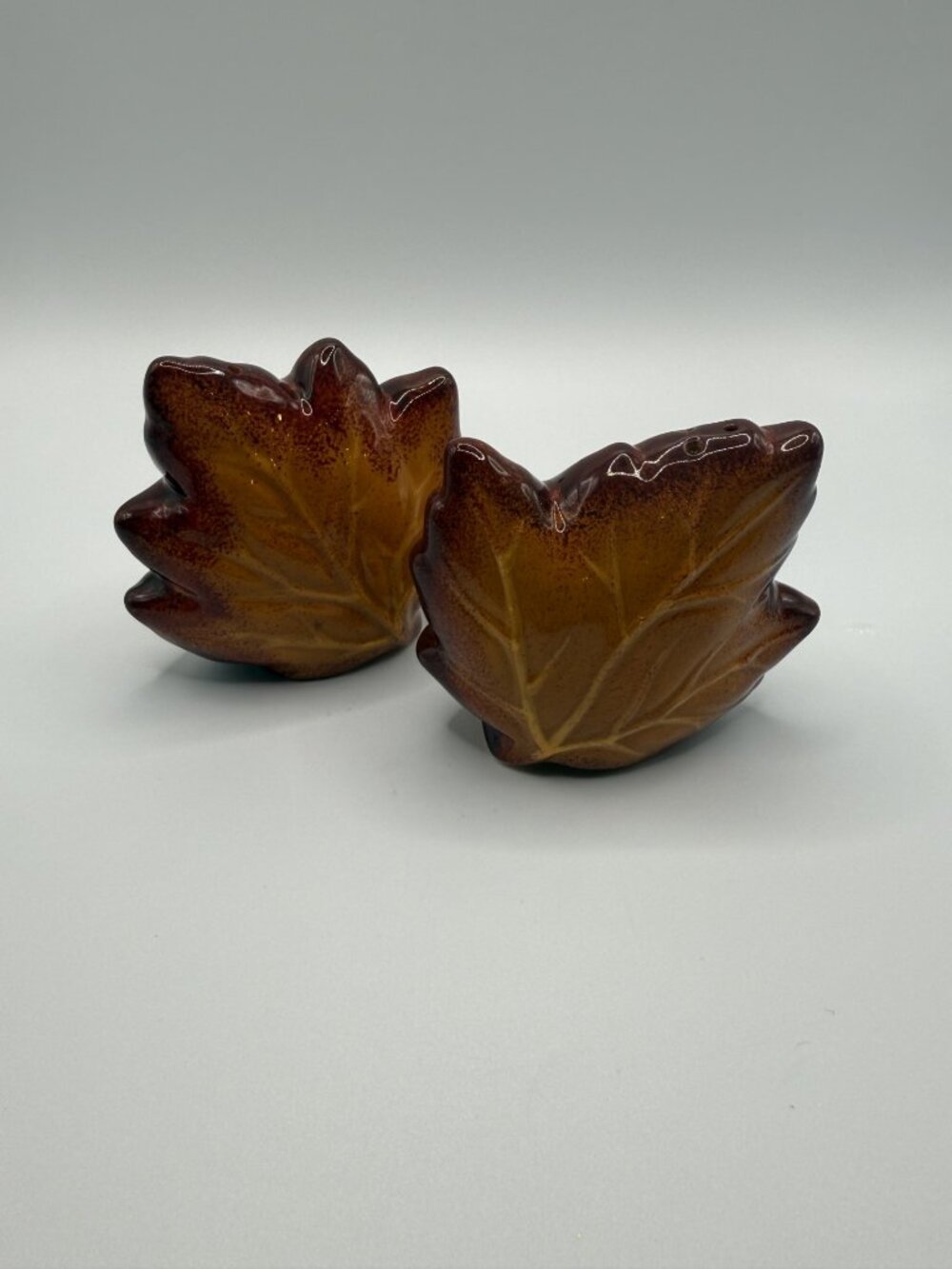 Harvest Collection 'Autumn Leaves' Ceramic Salt & Pepper Shakers